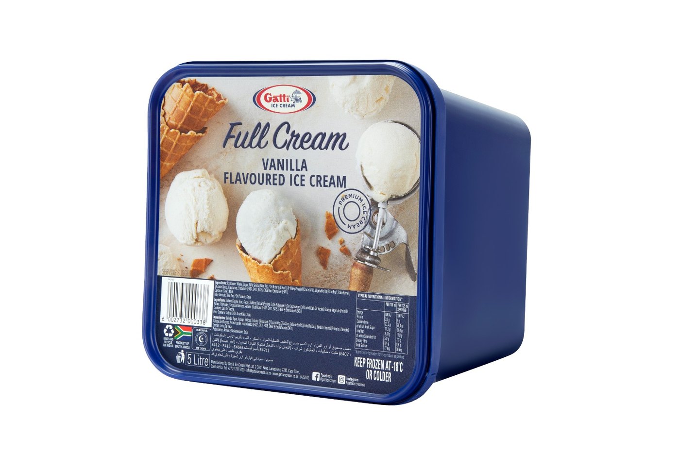 Full Cream Vanilla 5L